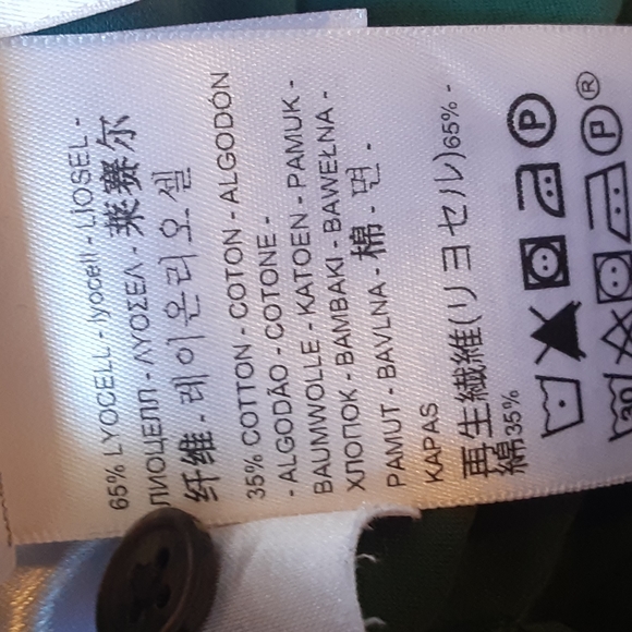 LEVIS GREEN AND BLACK FISHING SHIRT. LARGE - Picture 10 of 10